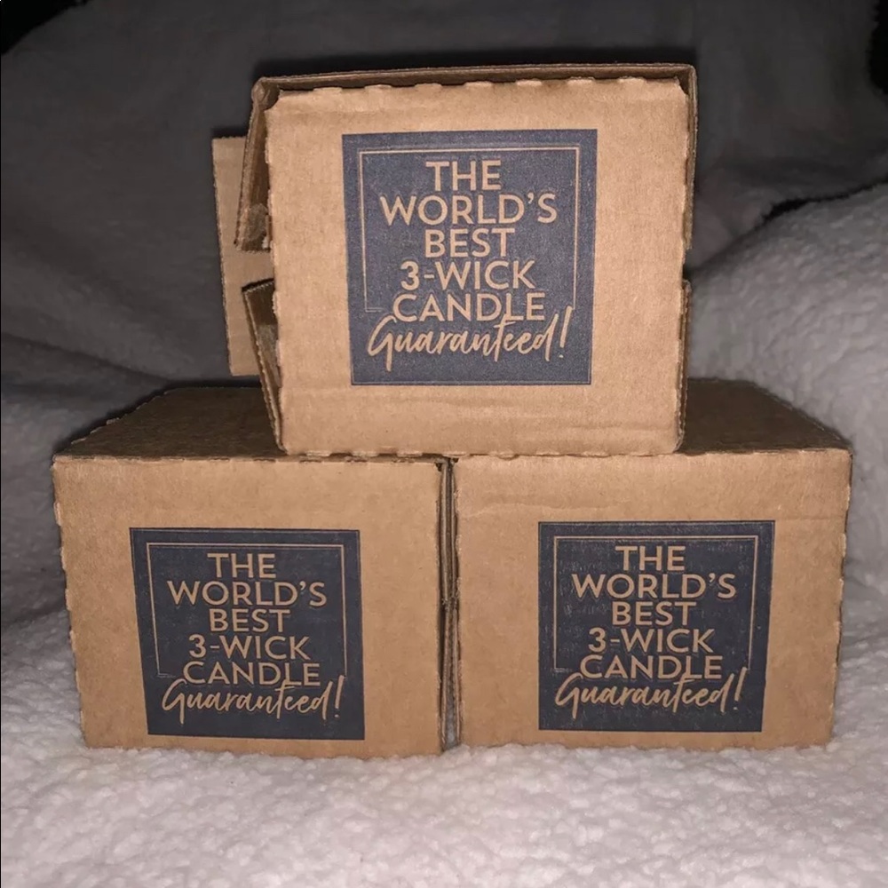 LOT of 3 boxed 14.5oz 3 Wick Winter Candy Apple
Candles Bath & Body Works NWT - Picture 3 of 6